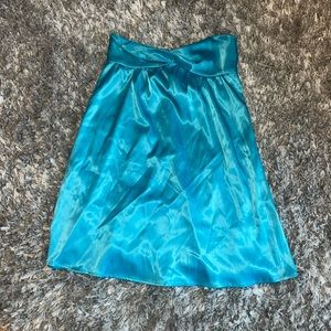 Blue Strapless Dress